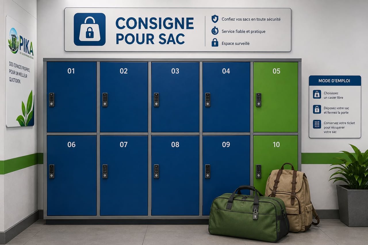 Consigne pour sac PIKA