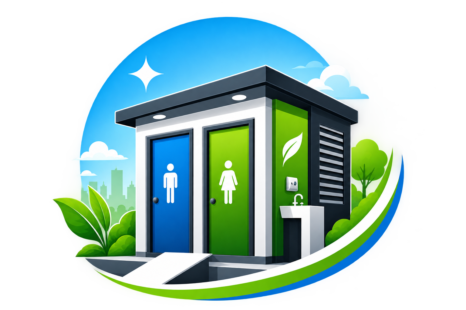 Illustration des toilettes PIKA
